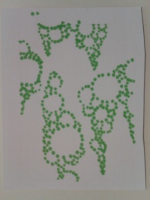 pointillism circle sketch sticker drawing